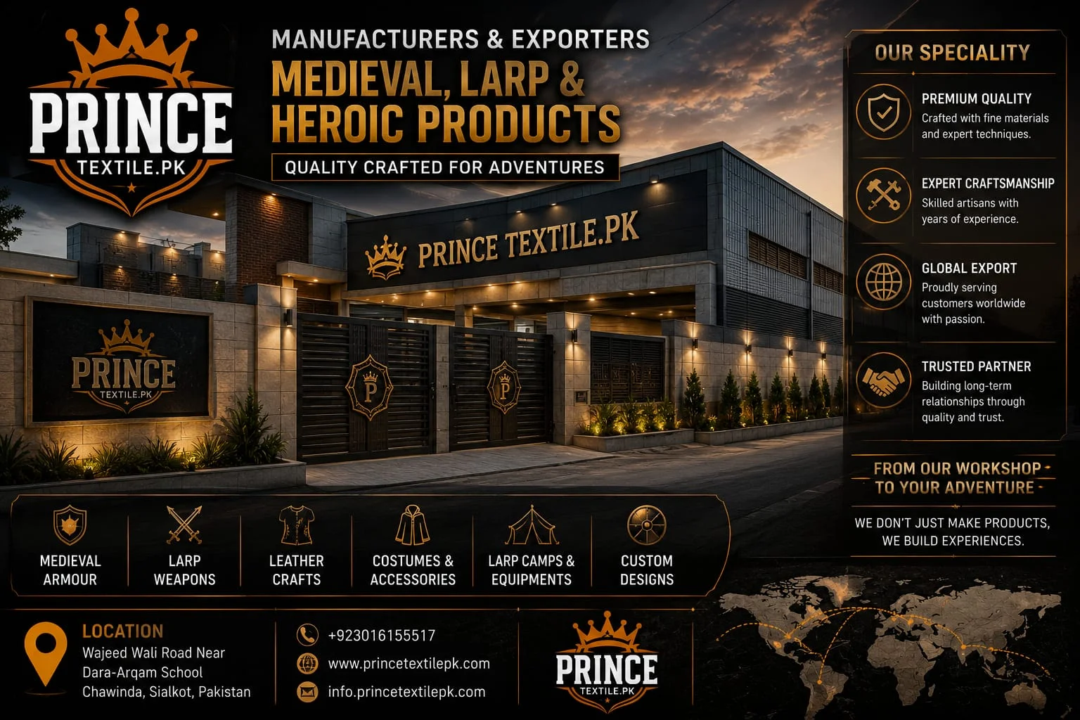 Prince Textile manufacturers and exporters company profile